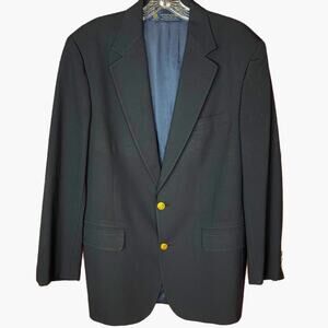 Vintage Brooks Brothers Wool Classic Navy Blazer